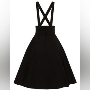 Collectif Suspender Swing Skirt Black 4xl UK 22